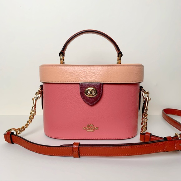 Coach Handbags - Coach Kay Vanity Bag Crossbody Pink EUC